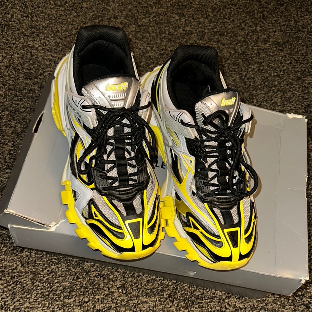 Balenciaga Black and Yellow Sneakers
